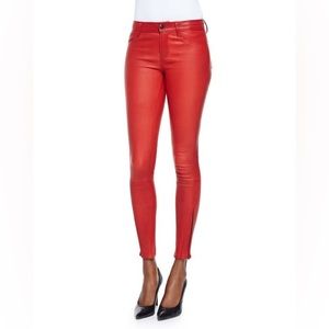 JBrand Red Skinny Leather Pants Size 25 Hot holiday pants! Fast shipping! Offer